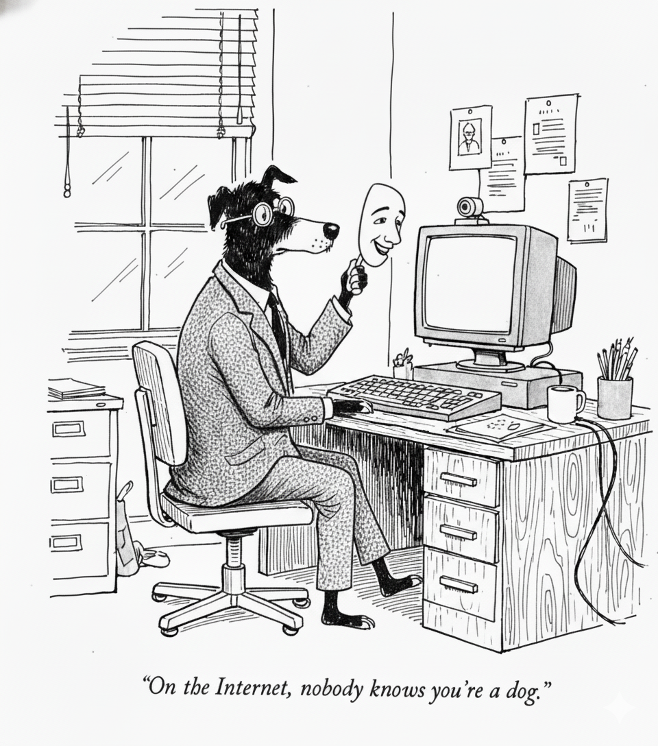 On the Internet, nobody knows you're a dog