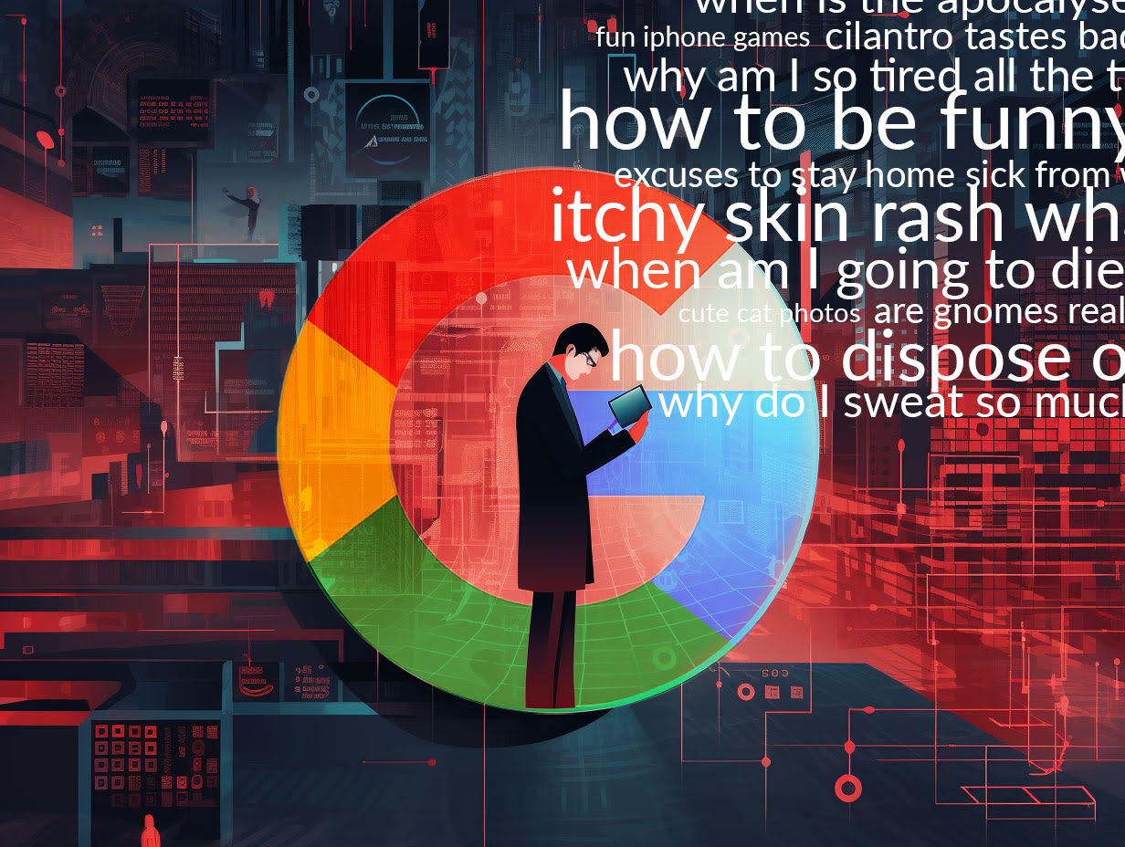 Cover llustration of someone searching